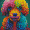 Colorful Poodle Face Diamond Painting