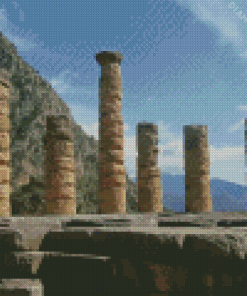 Columns of the Temple of Apollo Diamond Painting