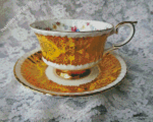 Cup And Saucer Diamond Painting