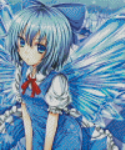 Cute Anime Girl In Ice Diamond Painting