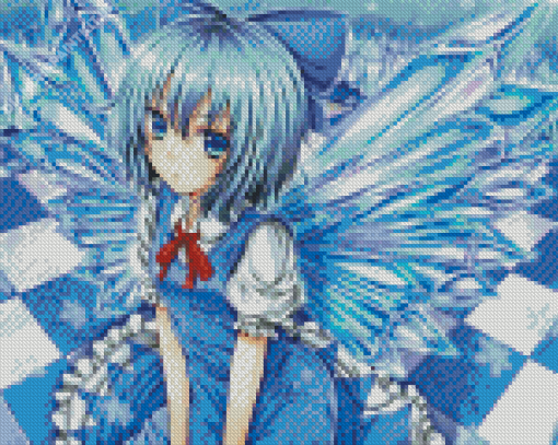 Cute Anime Girl In Ice Diamond Painting