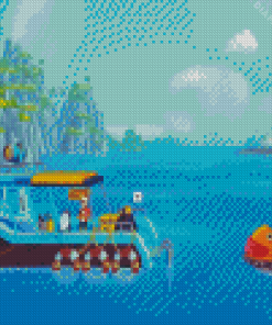 Dave The Diver Video Game Diamond Painting