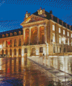 Dijon Liberation Square at Night Diamond Painting