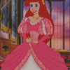 Disney Princess Pink Dress Diamond Painting