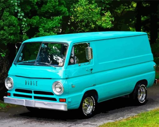 Dodge A100 Van Diamond Painting