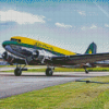 Douglas DC 3 Airplane Diamond Painting