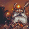 Dwarf With Helmet Diamond Painting