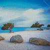 Eagle Beach in Aruba Diamond Painting