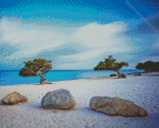 Eagle Beach in Aruba Diamond Painting