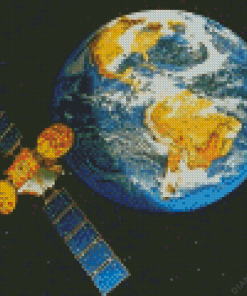 Earth Satellite Diamond Painting
