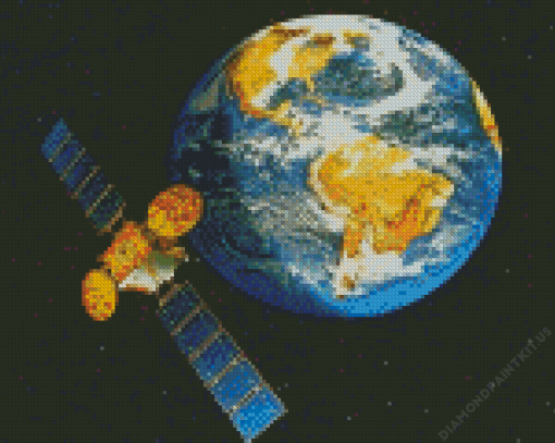 Earth Satellite Diamond Painting