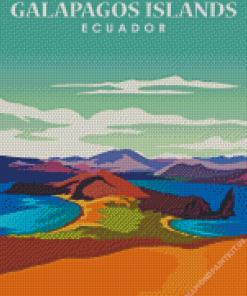 Ecuador Galapagos Poster Diamond Painting