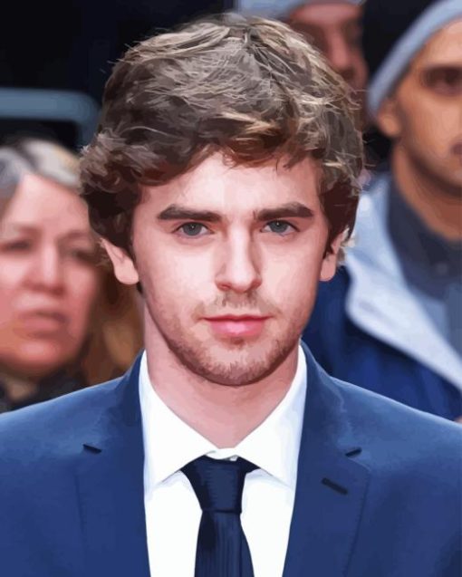 English Celebrity Freddie Highmore Diamond Painting