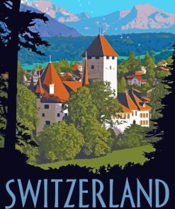 Europe Switzerland Poster Diamond Painting