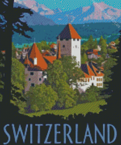 Europe Switzerland Poster Diamond Painting