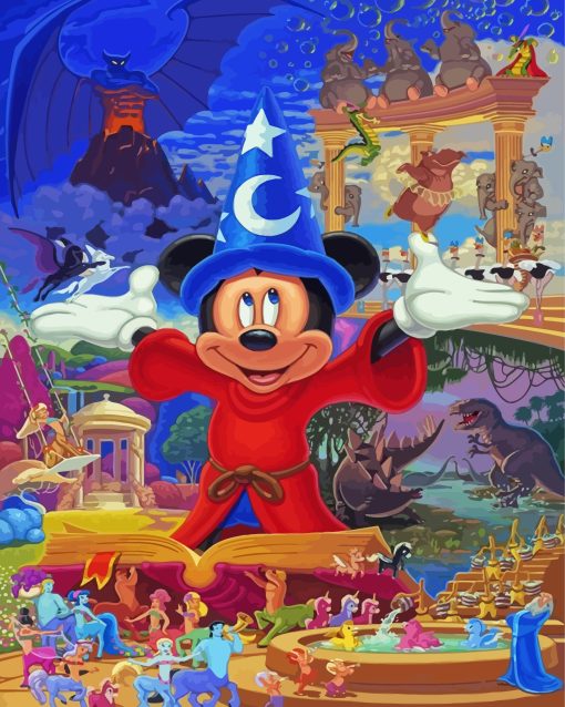 Fantasia Mickey Mouse Disney Diamond Painting