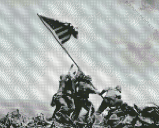 Flag Raising Iwo Jima Diamond Painting