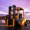 Forklift at Sunset Diamond Painting