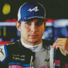 French Driver Esteban Ocon Diamond Painting