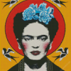 Frida With Flowers Diamond Painting