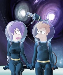 Fry and Leela Diamond Painting
