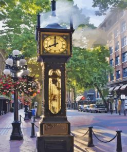 Gastown Steam Clock Diamond Painting