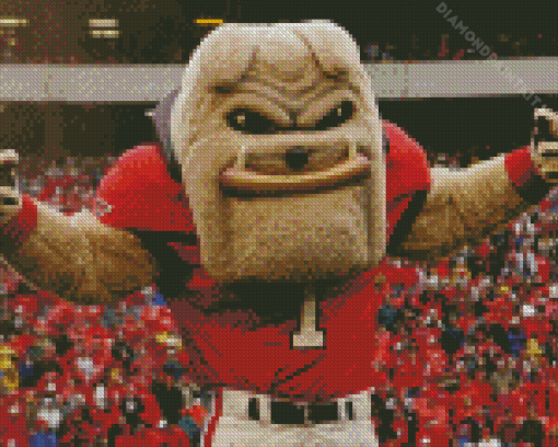 Georgia Mascot Diamond Painting