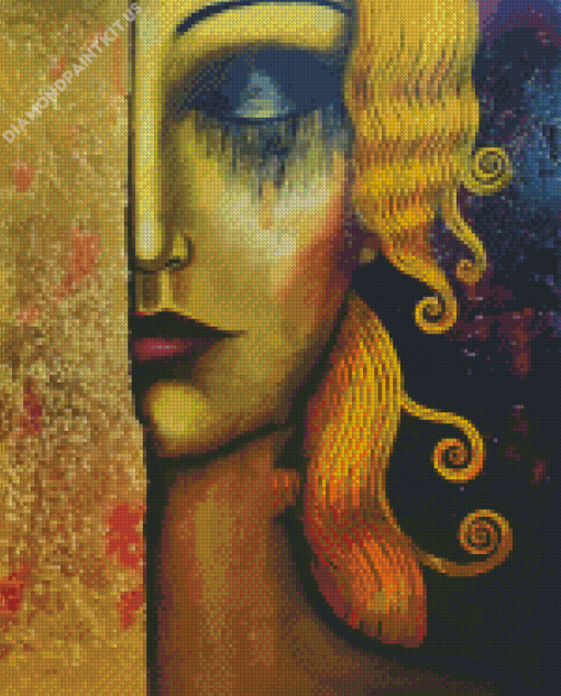 Gold Tears Diamond Painting