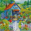 Green House Shed Diamond Painting