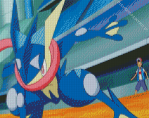 Greninja Diamond Painting