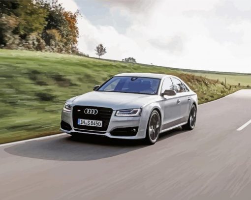 Grey Audi S8 Diamond Painting