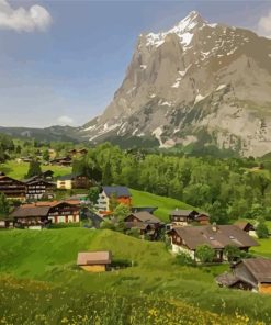 Grindelwald in Switzerland Diamond Painting