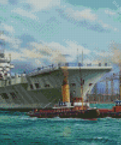 HMS Ark Royal Art Diamond Painting
