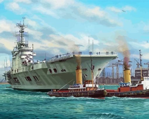 HMS Ark Royal Art Diamond Painting