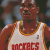 Hakeem Olajuwon Basketballer Diamond Painting