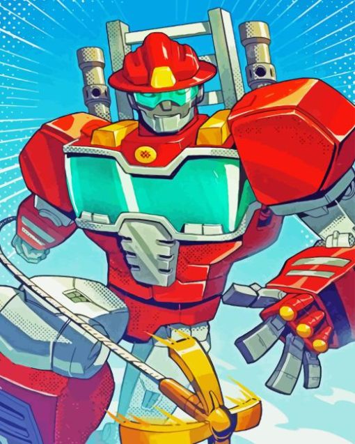 Heatwave Rescue Bots Diamond Painting