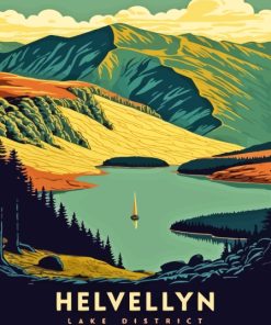 Helvellyn Lake District Poster Diamond Painting