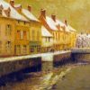 Henri Le Sidaner Canal in Bruges Diamond Painting