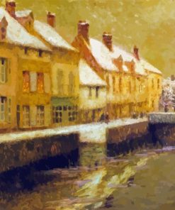 Henri Le Sidaner Canal in Bruges Diamond Painting