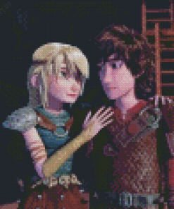 Hiccup and Astrid Diamond Painting