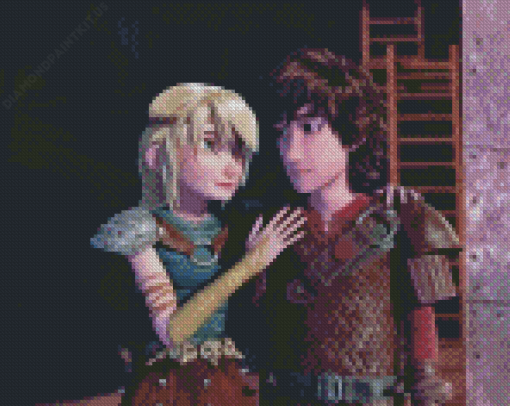 Hiccup and Astrid Diamond Painting