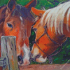 Horse Couple Animals Art Diamond Painting