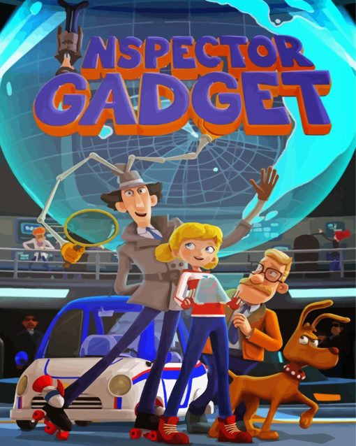 Inspector Gadget Poster Diamond Painting