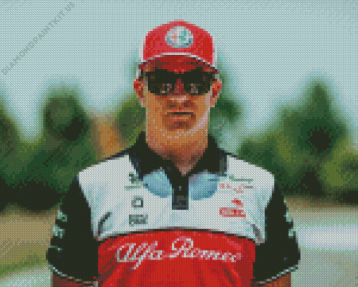 Kimi Raikkonen Finnish Racer Diamond Painting