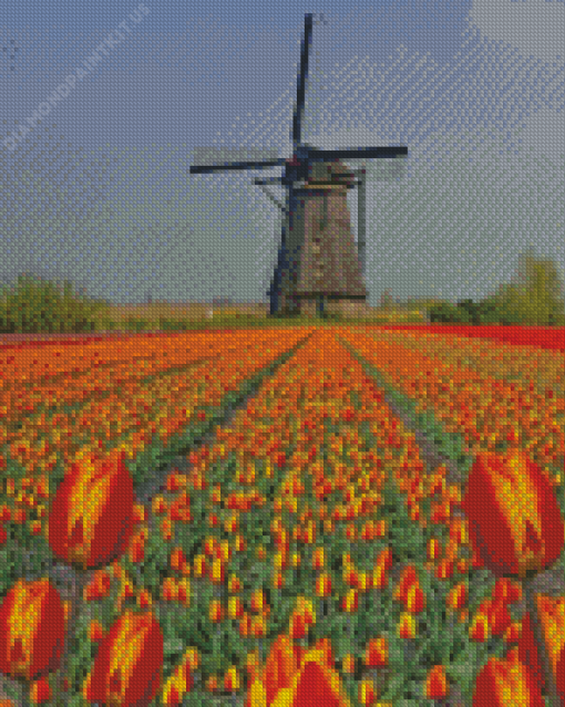 Kinderdijk Netherlands Diamond Painting