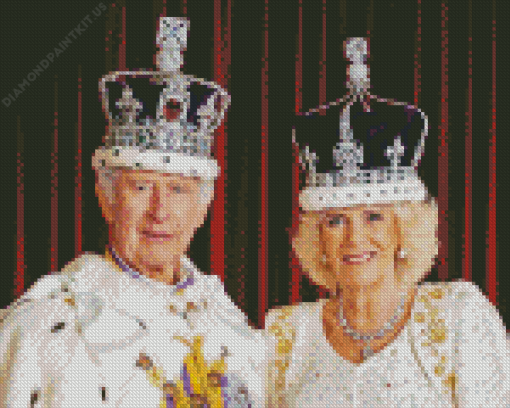 King Charles and Queen Camilla Diamond Painting