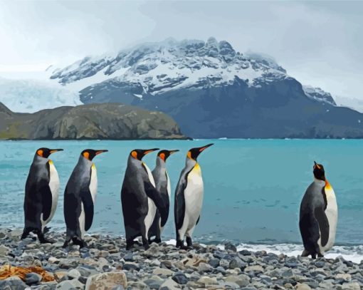 King Penguins Diamond Painting