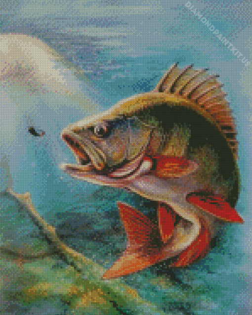 Largemouth Bass Fish Diamond Painting