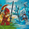 Legends of Chima Ice and Fire Diamond Painting