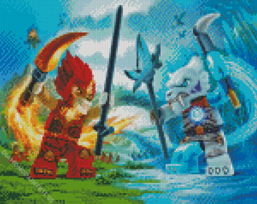 Legends of Chima Ice and Fire Diamond Painting